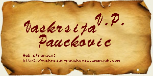 Vaskrsija Paučković vizit kartica